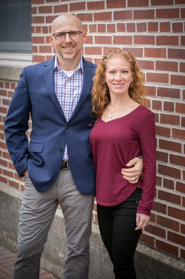 Dr. Bialiy and his wife at Castle Family Dentistry in Washington, NJ.